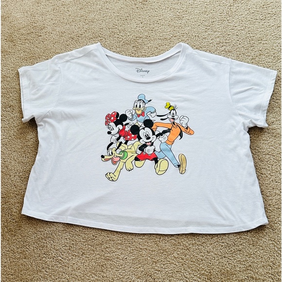 Disney Tops - Mickey Mouse And Friends Crop T-Shirt